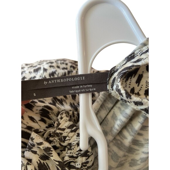 Anthropologie Womens Top Size S Cascais Off Shoulder Leopard‎ Print - Picture 10 of 12